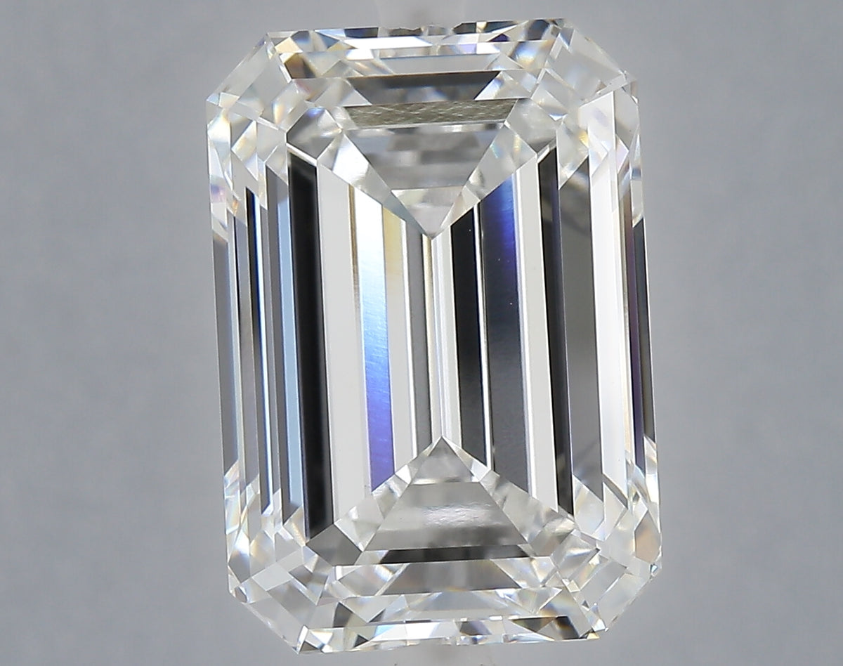 10.60 carat emerald lab grown diamond E color VVS2 clarity