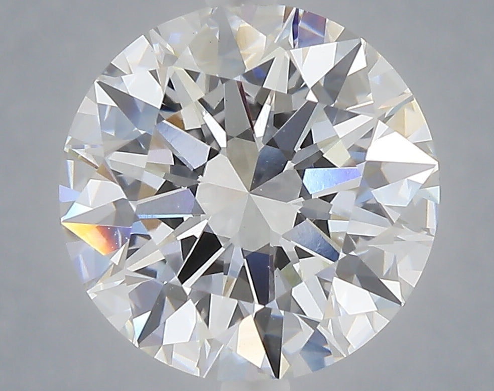 5.02 carat round lab grown diamond E color VS1 clarity