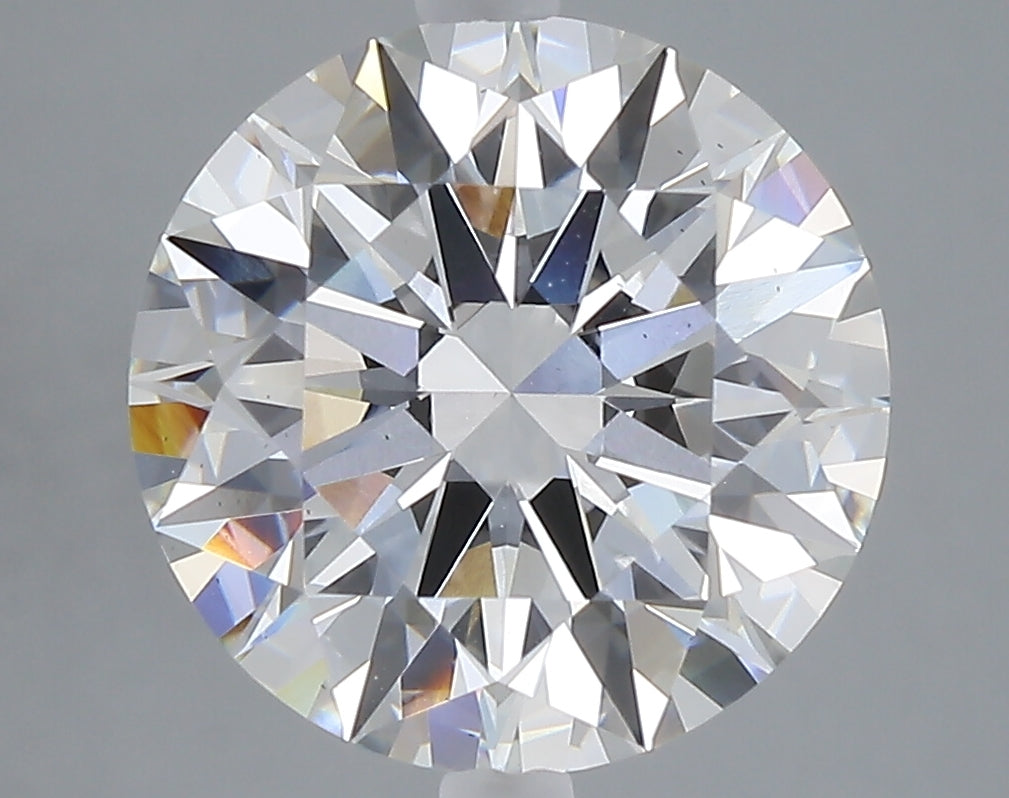 5.04 carat round lab grown diamond F color VS2 clarity