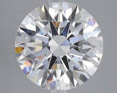 5.04 carat round lab grown diamond F color VS2 clarity