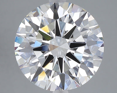 5.03 carat round lab grown diamond E color VVS2 clarity