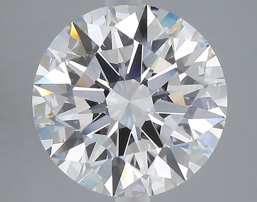 5.03 carat round lab grown diamond F color VVS2 clarity