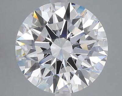 5.03 carat round lab grown diamond F color VVS2 clarity