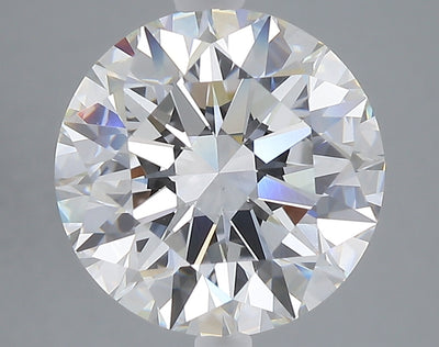 5.08 carat round lab grown diamond E color VVS2 clarity