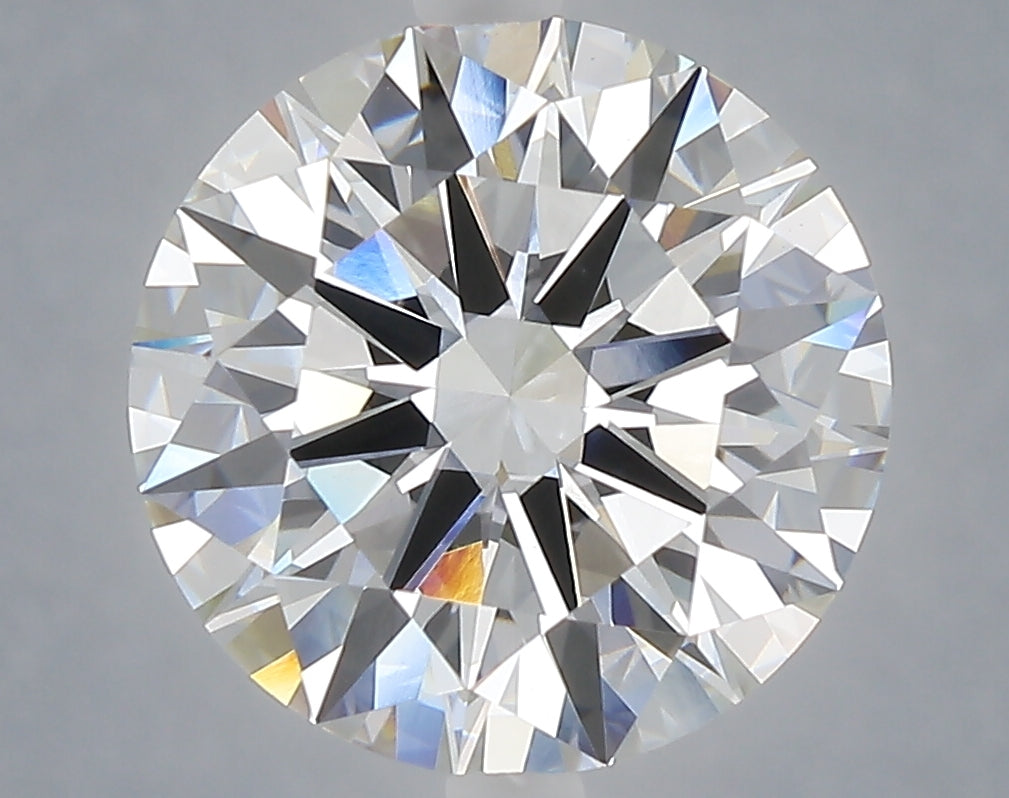 5.05 carat round lab grown diamond E color VVS2 clarity