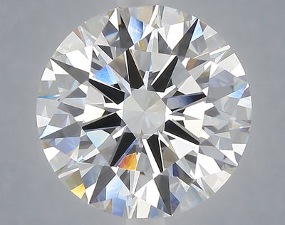 5.05 carat round lab grown diamond E color VVS2 clarity