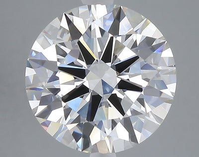 5.02 carat round lab grown diamond E color VVS2 clarity