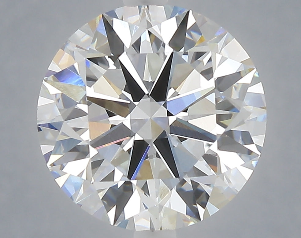 5.00 carat round lab grown diamond E color VVS2 clarity