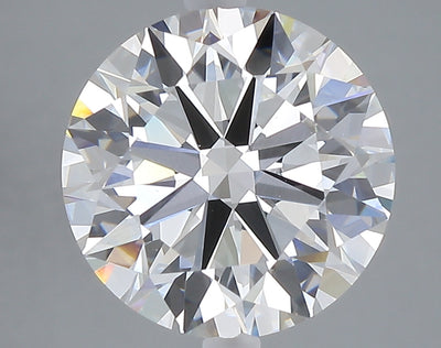 5.00 carat round lab grown diamond E color VVS2 clarity