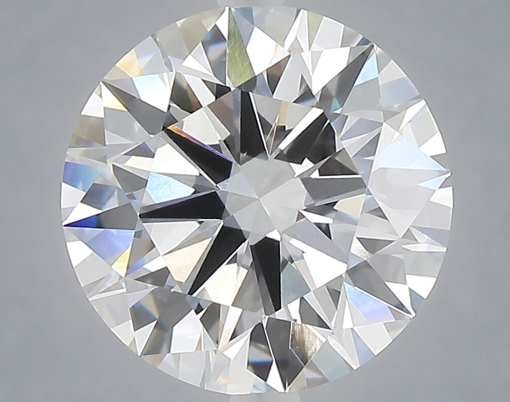 5.08 carat round lab grown diamond E color VVS2 clarity