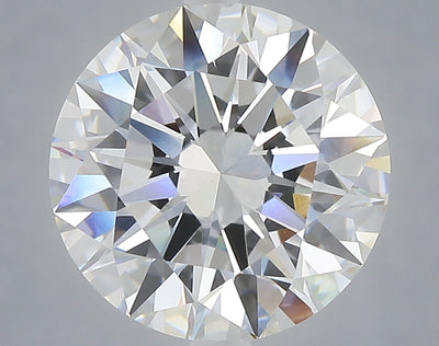 5.09 carat round lab grown diamond E color VVS2 clarity