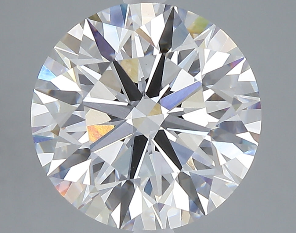5.01 carat round lab grown diamond E color VVS2 clarity