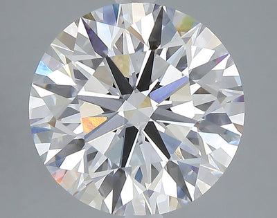 5.01 carat round lab grown diamond E color VVS2 clarity