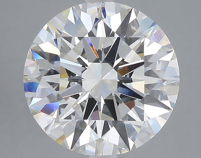 5.06 carat round lab grown diamond E color VS1 clarity