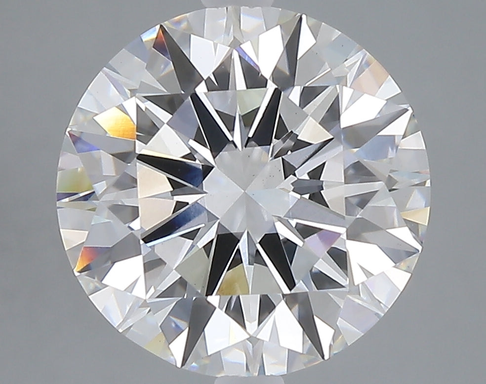 5.01 carat round lab grown diamond E color VVS2 clarity