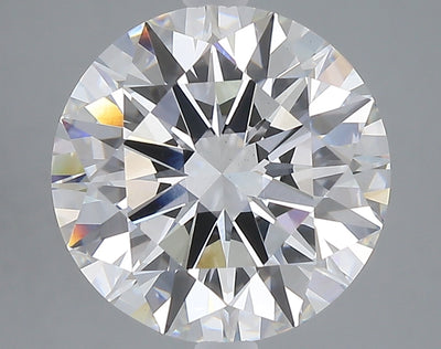 5.01 carat round lab grown diamond E color VVS2 clarity