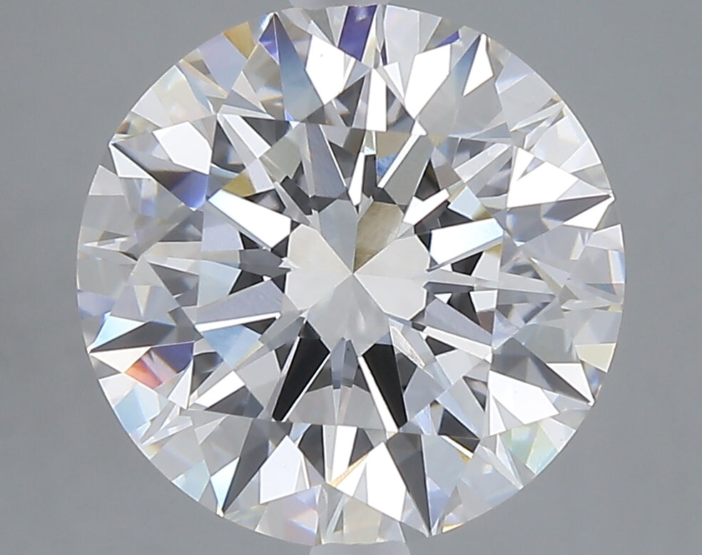 5.07 carat round lab grown diamond E color VVS2 clarity
