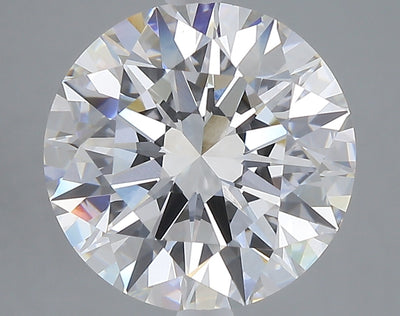 5.07 carat round lab grown diamond E color VVS2 clarity
