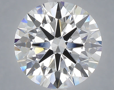 5.03 carat round lab grown diamond E color VVS2 clarity