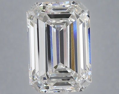 6.28 carat emerald lab grown diamond E color VVS2 clarity