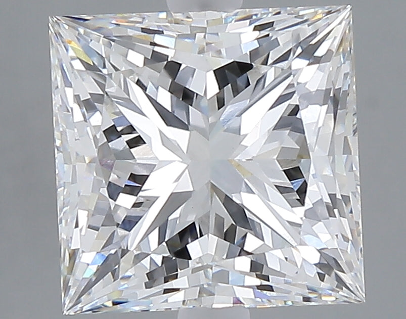 4.02 carat princess lab grown diamond E color VS1 clarity