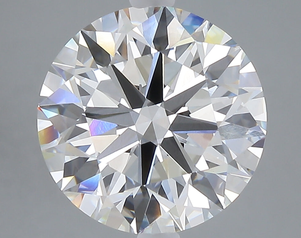 5.00 carat round lab grown diamond E color VVS2 clarity