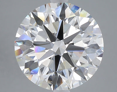 5.00 carat round lab grown diamond E color VVS2 clarity