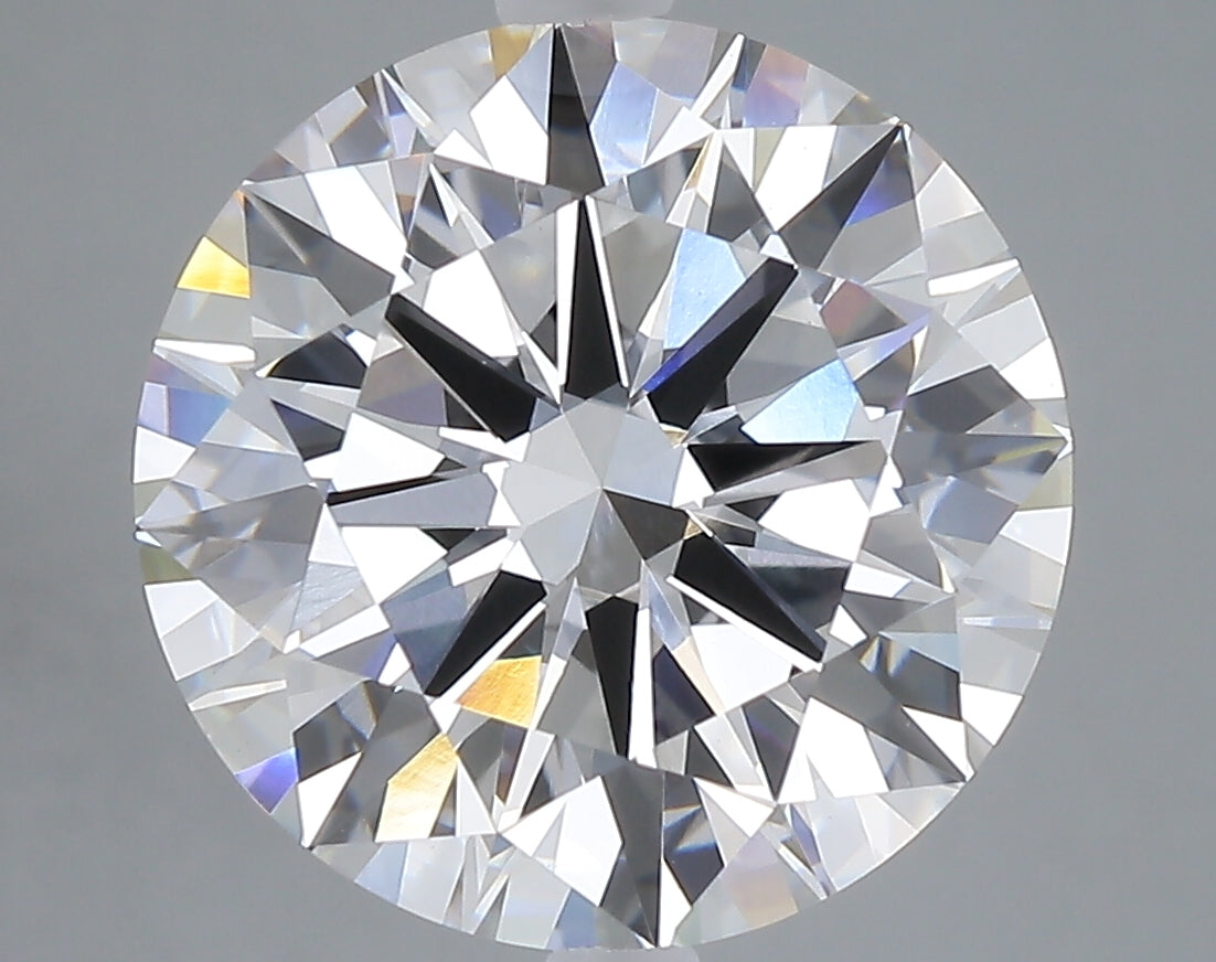 7.02 carat round lab grown diamond E color VVS2 clarity