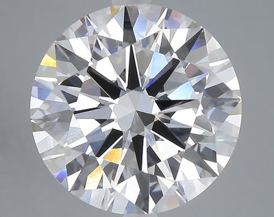 7.02 carat round lab grown diamond E color VVS2 clarity