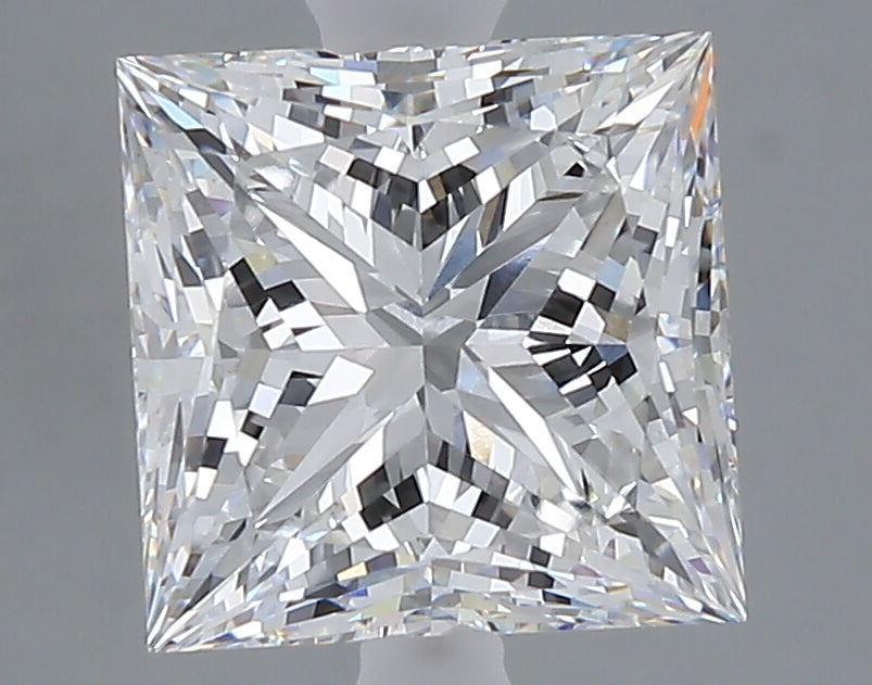3.09 carat princess lab grown diamond E color VVS2 clarity