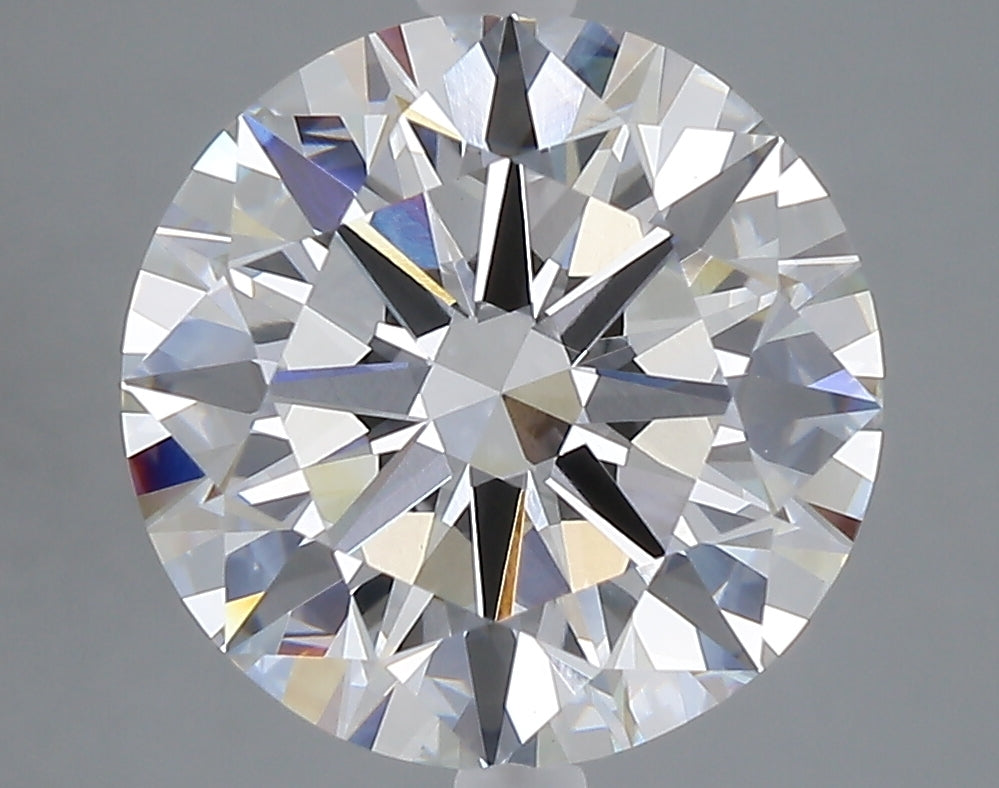 5.00 carat round lab grown diamond F color VVS2 clarity