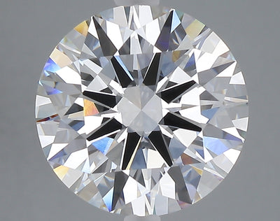 5.08 carat round lab grown diamond E color VVS2 clarity