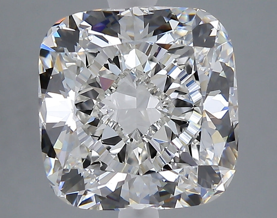 5.06 carat cushion lab grown diamond F color VVS2 clarity