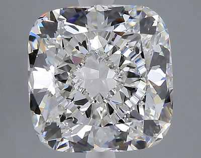 5.06 carat cushion lab grown diamond F color VVS2 clarity