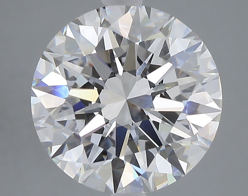 5.03 carat round lab grown diamond E color VVS2 clarity