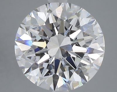 5.03 carat round lab grown diamond E color VVS2 clarity