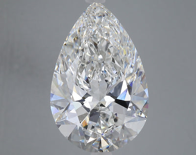 8.04 carat pear lab grown diamond F color VVS2 clarity