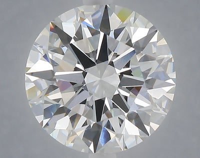 5.08 carat round lab grown diamond F color VVS2 clarity