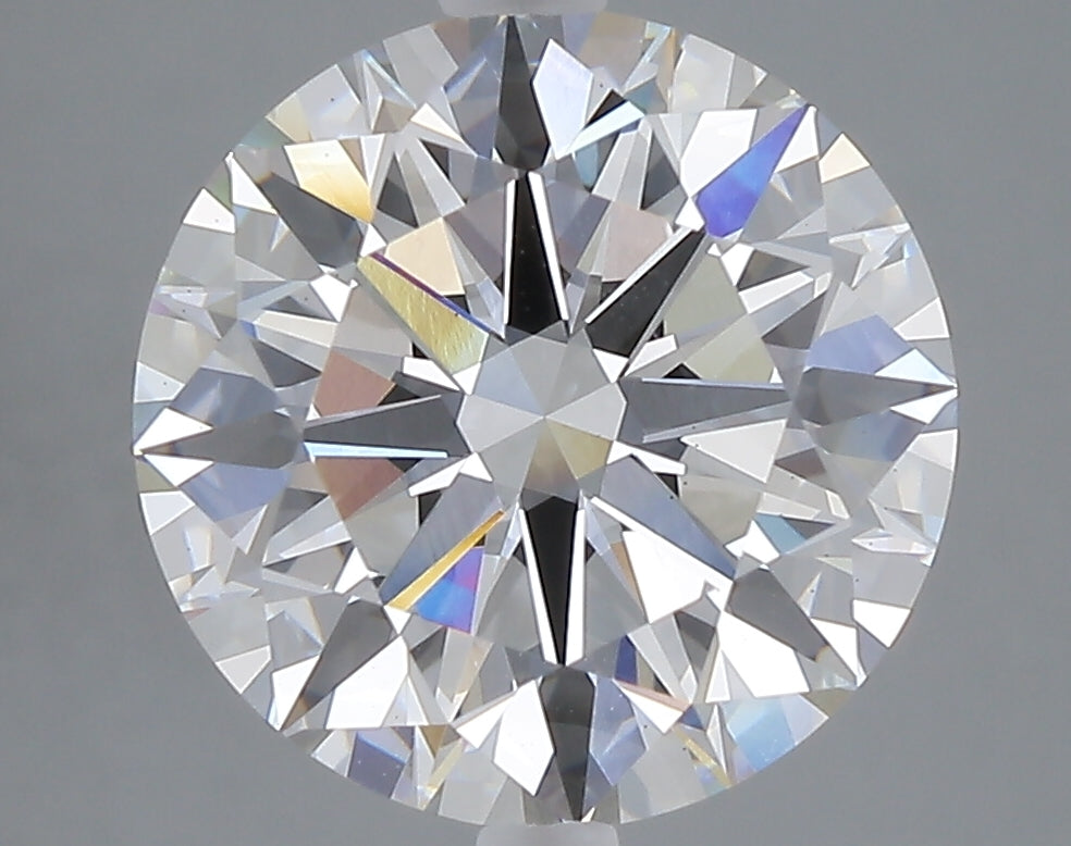 5.04 carat round lab grown diamond F color VS1 clarity