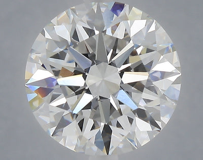5.02 carat round lab grown diamond F color VVS2 clarity