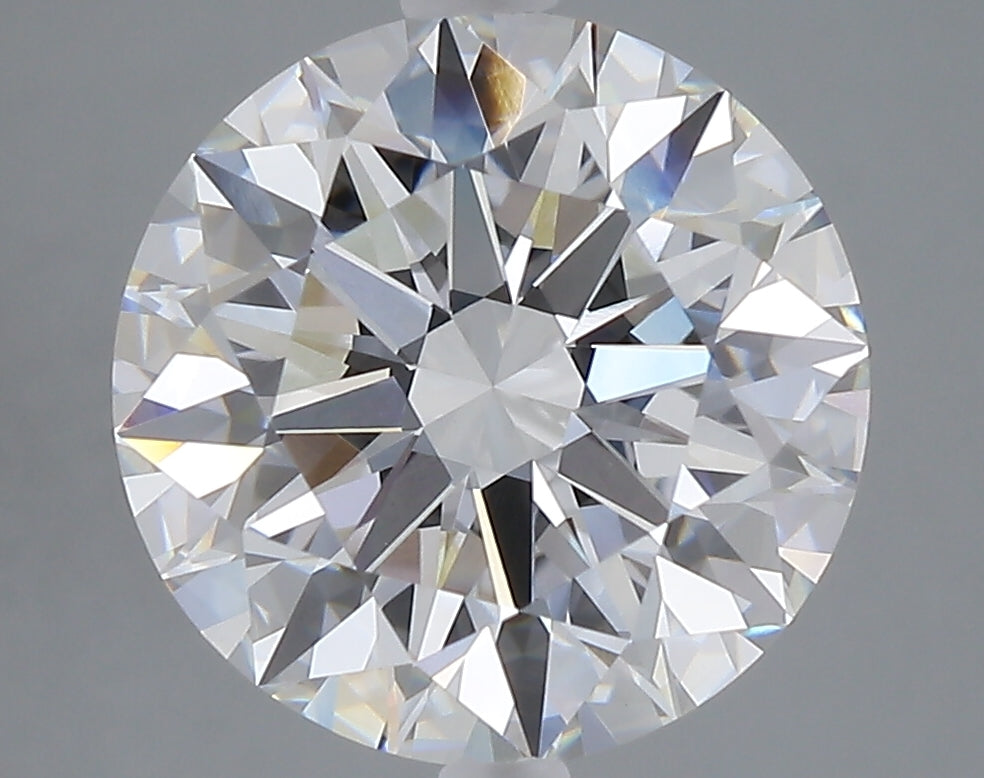 5.04 carat round lab grown diamond E color VVS2 clarity