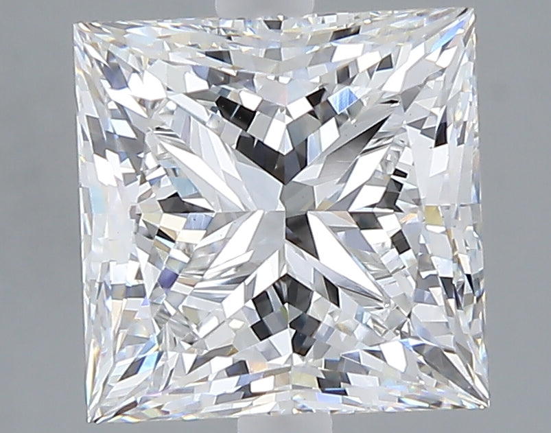 4.03 carat princess lab grown diamond E color VS1 clarity