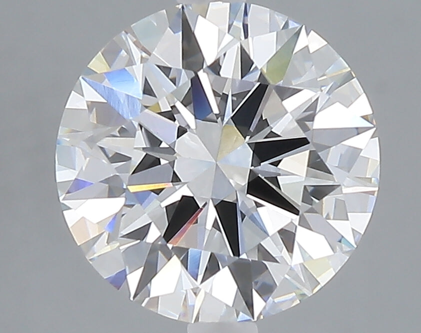 3.05 carat round lab grown diamond E color VVS2 clarity