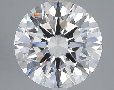 5.04 carat round lab grown diamond F color VVS2 clarity
