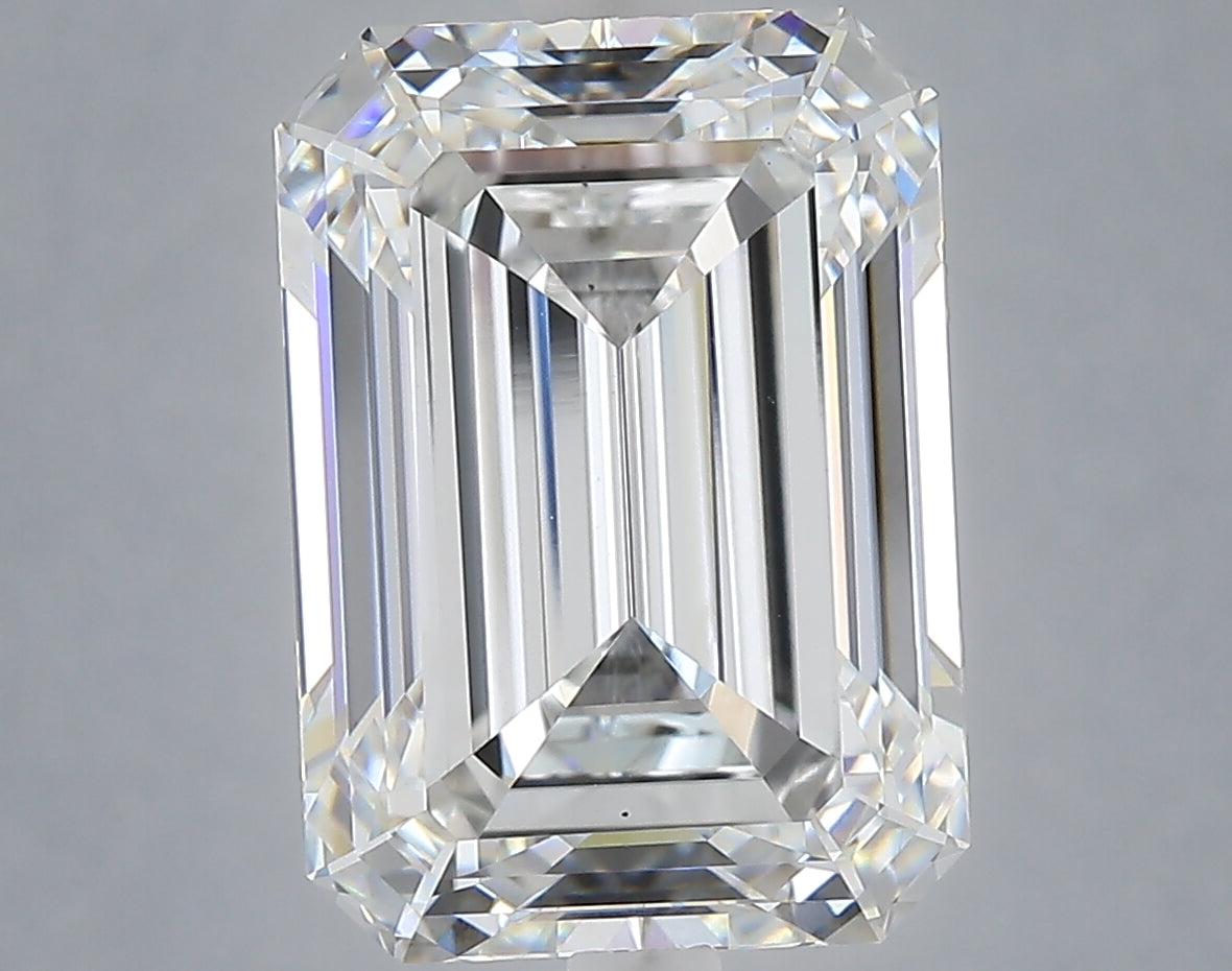 7.26 carat emerald lab grown diamond E color VS1 clarity