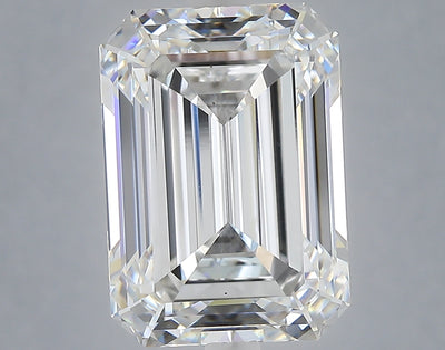 7.26 carat emerald lab grown diamond E color VS1 clarity