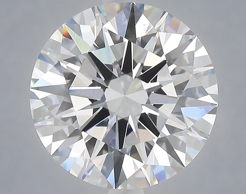 5.08 carat round lab grown diamond E color VS1 clarity