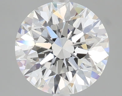 2.05 carat round lab grown diamond F color VS2 clarity