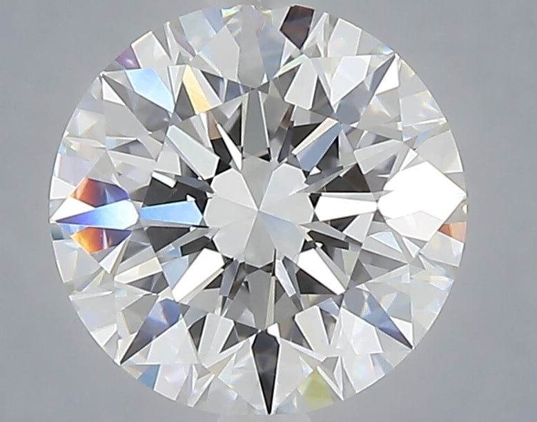 2.53 carat round lab grown diamond E color VVS2 clarity