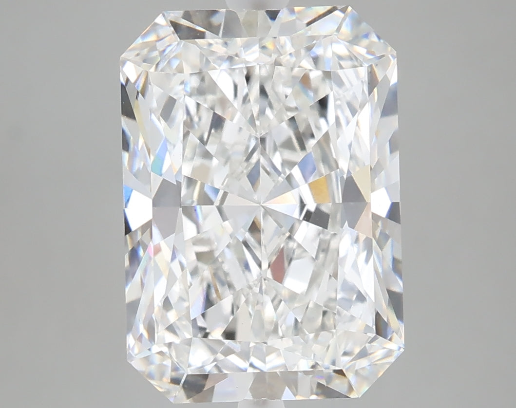 5.07 carat radiant lab grown diamond E color VS1 clarity